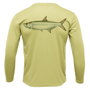 Saltwater Born Shirts Siesta Key, FL Tarpon Long Sleeve UPF 50+ Dry-Fit Shirt