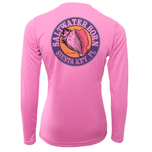 Saltwater Born Shirts Siesta Key "Saltwater Heals Everything" Long Sleeve UPF 50+ Dry-Fit Shirt