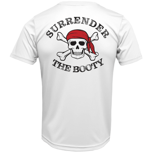 Saltwater Born Shirts St. Pete Beach, FL "Surrender The Booty" Men's Short Sleeve UPF 50+ Dry-Fit Shirt