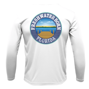 Saltwater Born Shirts State of Florida USA Freshwater Born Men's Long Sleeve UPF 50+ Dry-Fit Shirt