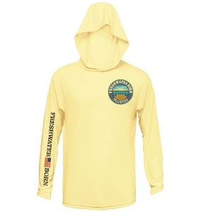 Saltwater Born UPF 50+ Hoodies Florida Freshwater Born "Surrender The Booty" Men's Long Sleeve UPF 50+ Dry-Fit Hoodie