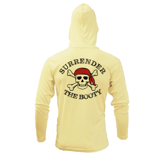 Saltwater Born UPF 50+ Hoodies S / CANARY Florida Freshwater Born "Surrender The Booty" Men's Long Sleeve UPF 50+ Dry-Fit Hoodie