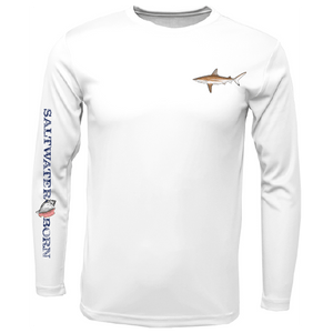 Saltwater Born UPF 50+ Long Sleeve Clean Blacktip Long Sleeve UPF 50+ Dry-Fit Shirt