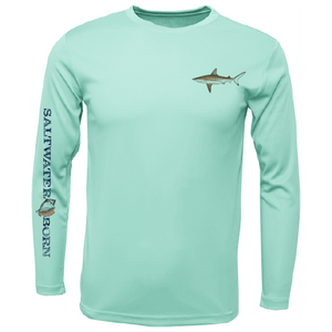 Saltwater Born UPF 50+ Long Sleeve Clean Blacktip Long Sleeve UPF 50+ Dry-Fit Shirt