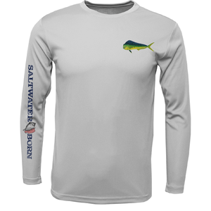 Saltwater Born UPF 50+ Long Sleeve Clean Mahi Long Sleeve UPF 50+ Dry-Fit Shirt