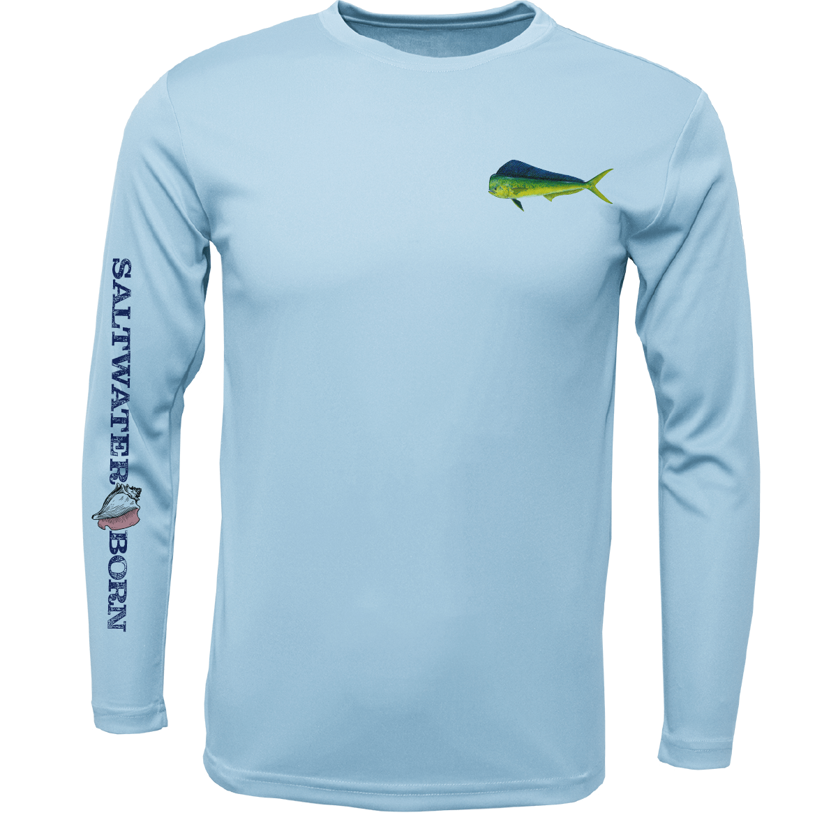 Saltwater Born UPF 50+ Long Sleeve Clean Mahi Long Sleeve UPF 50+ Dry-Fit Shirt