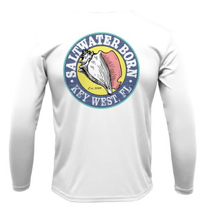 Saltwater Born UPF 50+ Long Sleeve Grouper on Chest Long Sleeve UPF 50+ Dry-Fit Shirt