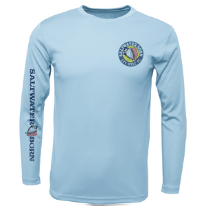 Saltwater Born UPF 50+ Long Sleeve Key West, FL Jumbo Shrimp Long Sleeve UPF 50+ Dry-Fit Shirt