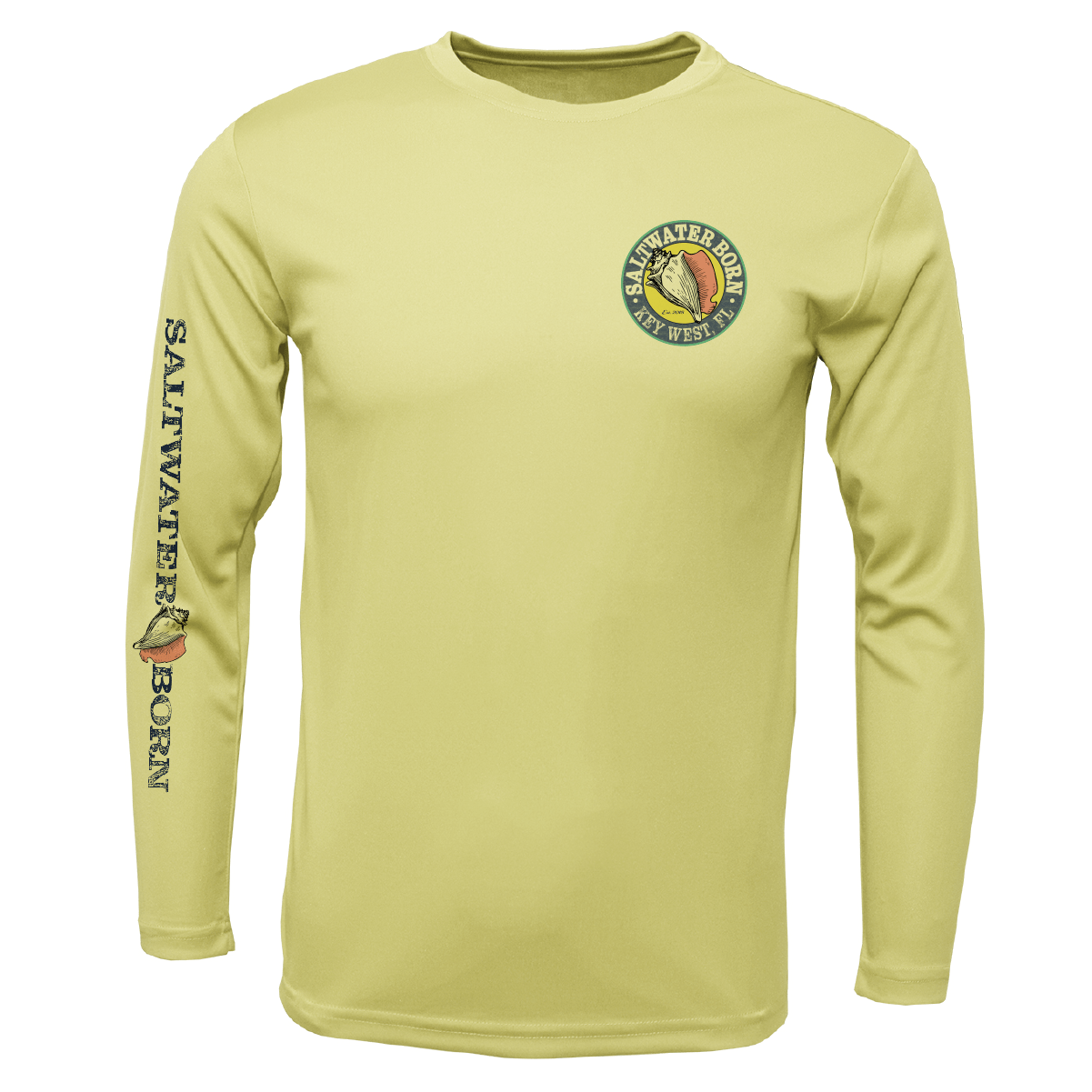 Canary Yellow Marlin UPF50+ Sun Protective Long Sleeve Shirt | SSFF Youth X-Large