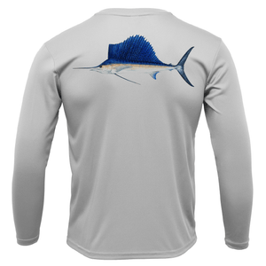 Saltwater Born UPF 50+ Long Sleeve Key West, FL Sailfish Long Sleeve UPF 50+ Dry-Fit Shirt