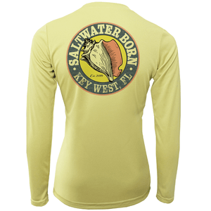 Saltwater Born UPF 50+ Long Sleeve Key West, FL "Saltwater Hair...Don't Care" Long Sleeve UPF 50+ Dry-Fit Shirt