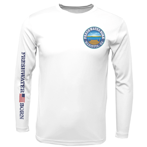 Saltwater Born UPF 50+ Long Sleeve Marietta, GA Freshwater Born Largemouth Bass Men's Long Sleeve UPF 50+ Dry-Fit Shirt