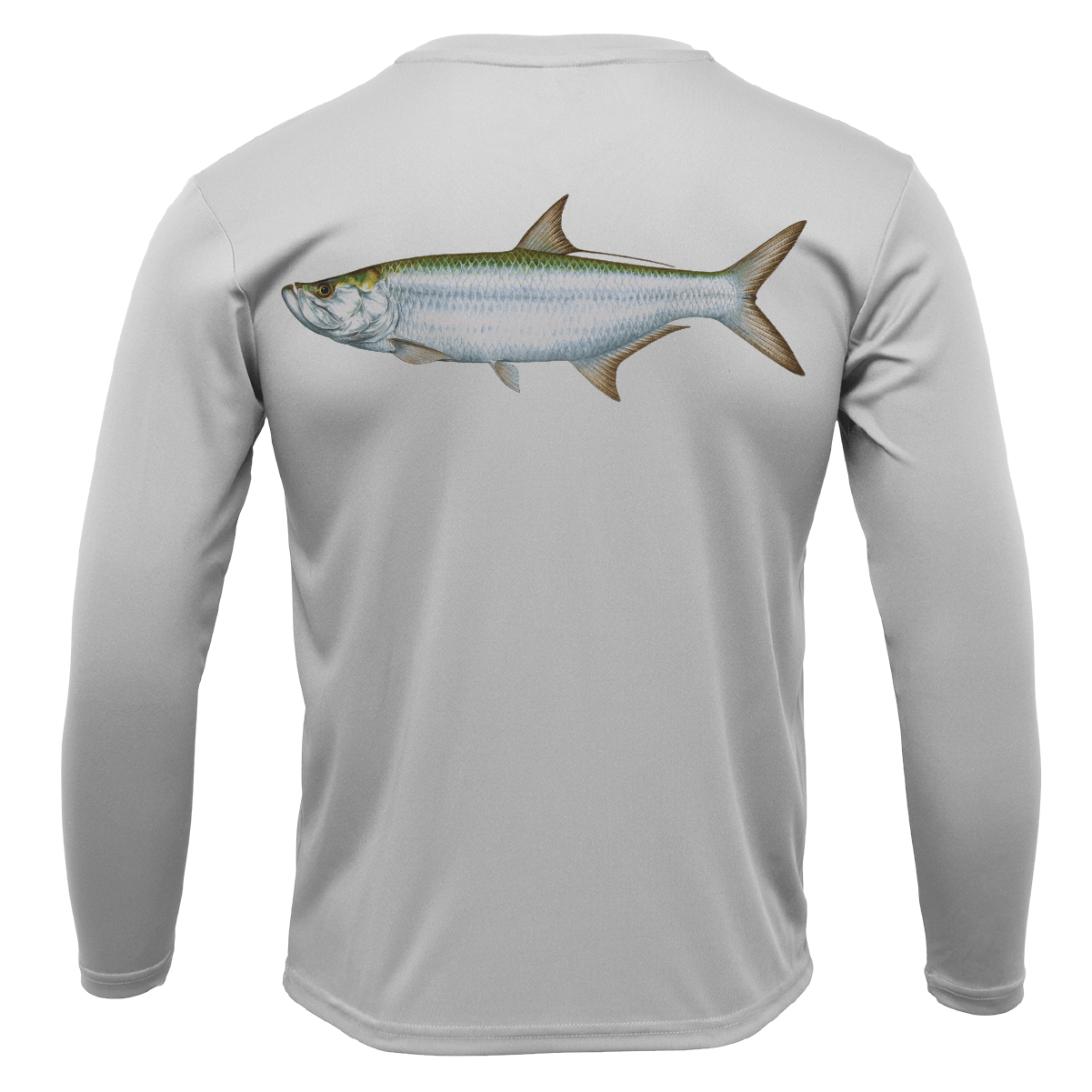 Saltwater Born UPF 50+ Long Sleeve S / SILVER Key West, FL Tarpon Long Sleeve UPF 50+ Dry-Fit Shirt