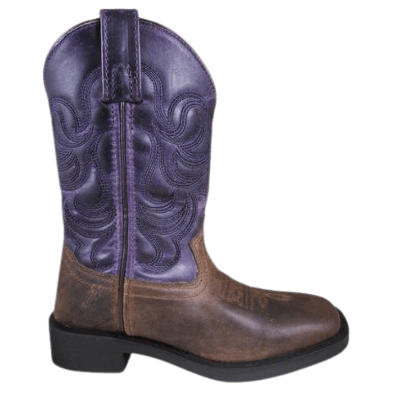 Purple square store toe boots