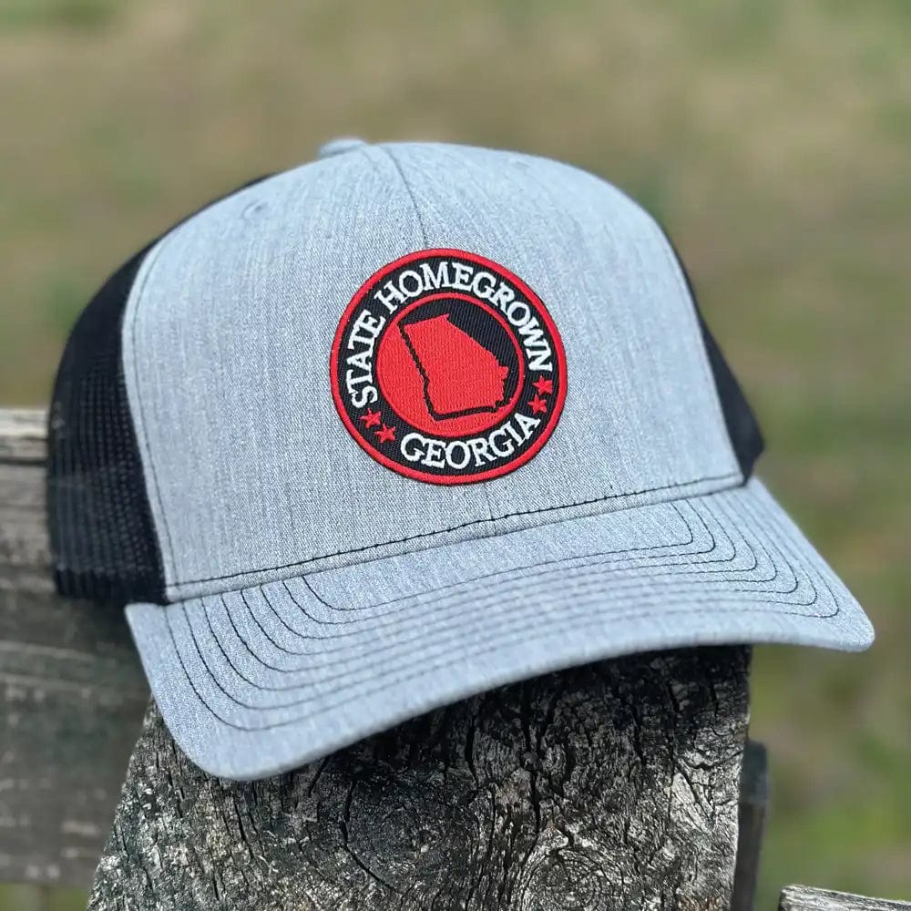 State Homegrown Headwear Heather Gray/Black Georgia Pride Trucker