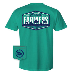 State Homegrown Shirts Local Farmers - Comfort Color Pocket Tee