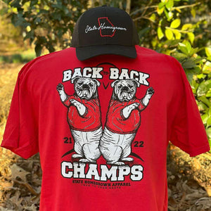 STATE HOMEGROWN Shirts Red / Small Back-to-Back Champs Pocket Tee