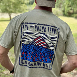 STATE HOMEGROWN Shirts Sandstone / Small The American Brook Trout - Comfort Color