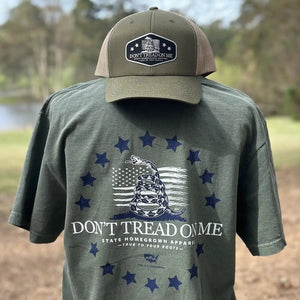 State Homegrown Short Sleeves Moss / Small Don't Tread on Me - Comfort Color