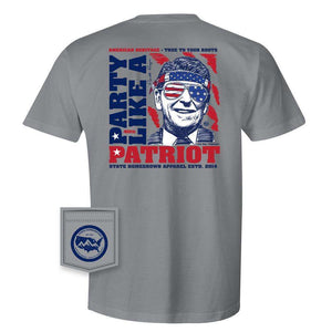 State Homegrown Short Sleeves Party Like A Patriot Pocket Tee