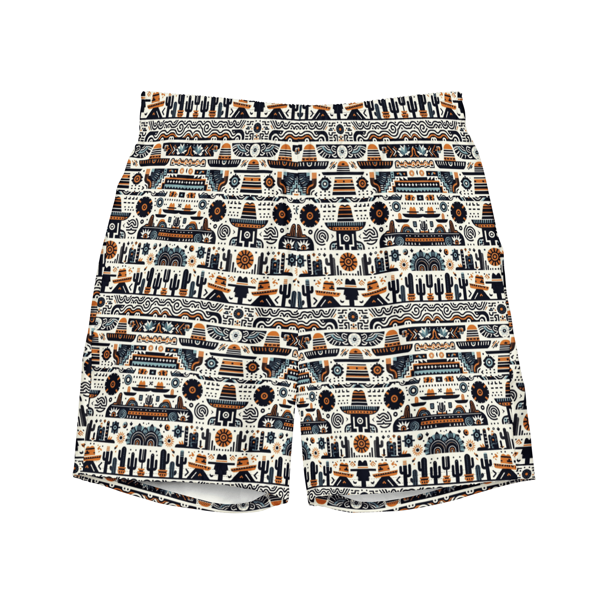 Texas Eclipse Outfitters 2XS Desert Dusk: Earthy Tones Southwest Swim Trunks