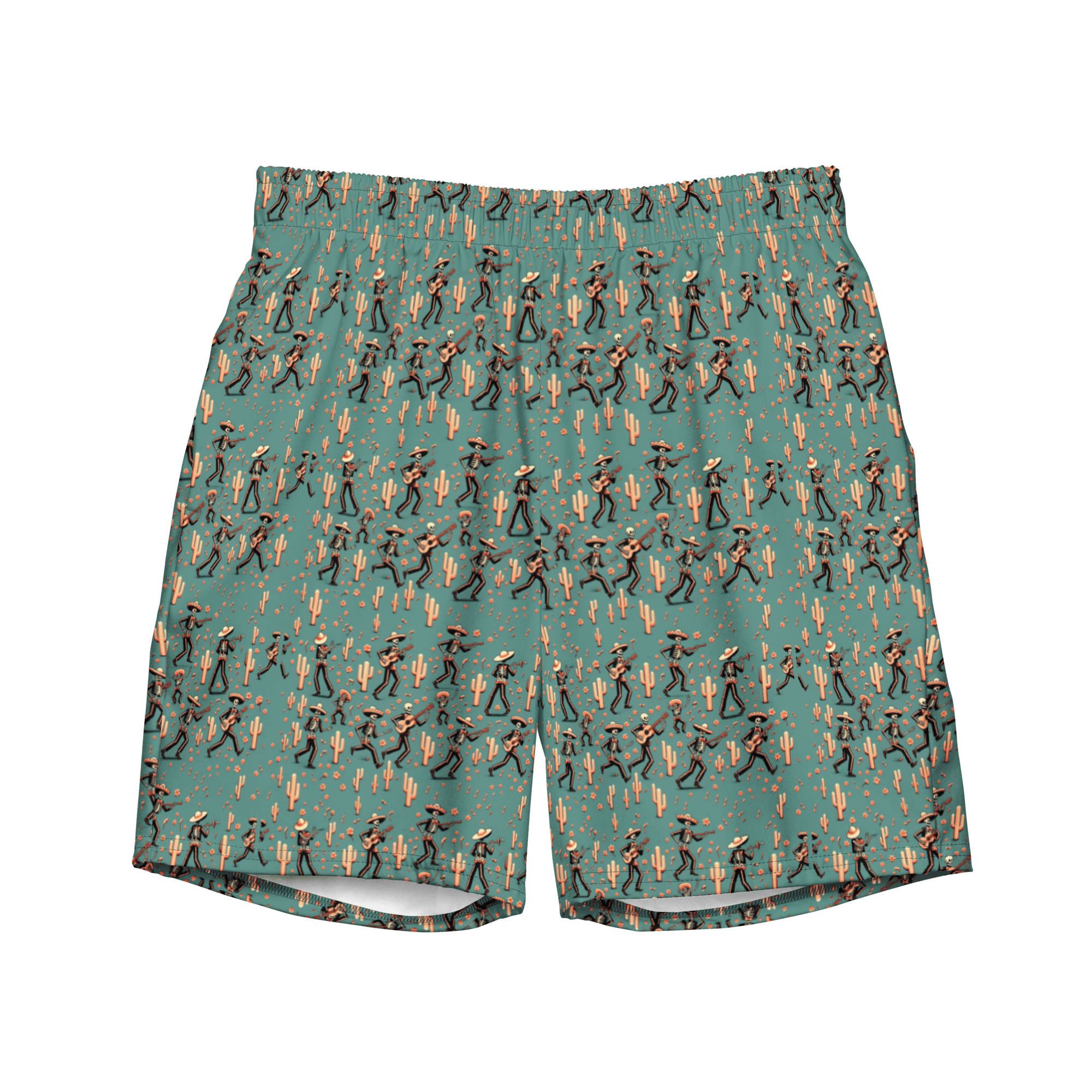 Texas Eclipse Outfitters 2XS Fiesta Fantasma: Skeleton Mariachi Swim Trunks