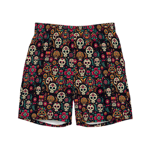 Texas Eclipse Outfitters 2XS Night Calavera: Dark Skulls Swim Trunks