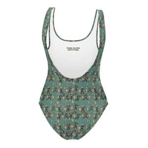 Texas Eclipse Outfitters Fiesta Fantasma: Skeleton Mariachi One-Piece Swimsuit