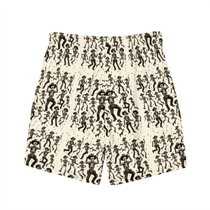 Texas Eclipse Outfitters Ghostly Hoedown: Dancing Cowboy Skeleton Swim Trunks