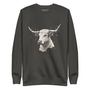 Texas Eclipse Outfitters Outerwear S Festive Steer Graphic Sweatshirt