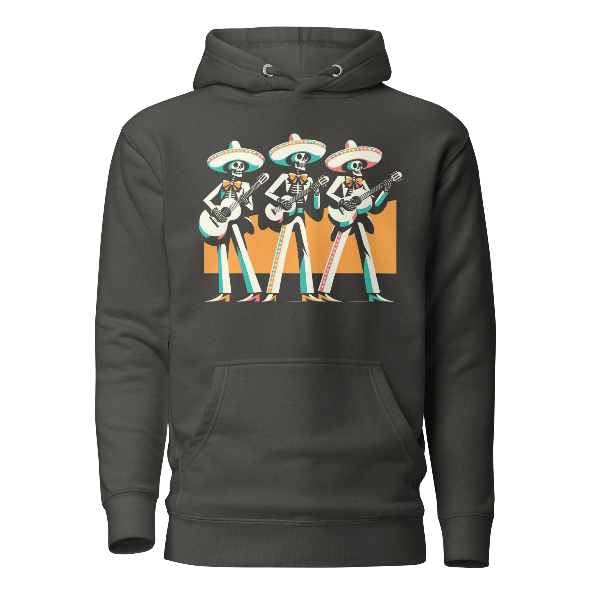 Texas Eclipse Outfitters Outerwear S Skeleton Mariachi Graphic Hoodie