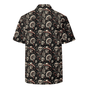 Texas Eclipse Outfitters Shirts Renegade Revel: Outlaw Skull Button-Up Shirt