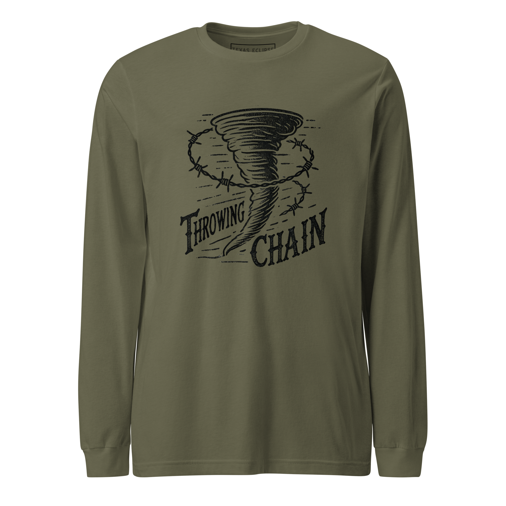 Texas Eclipse Outfitters Shirts XS Throwin' Chain Long Sleeve Graphic Tee