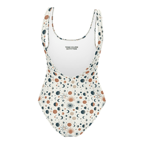 Texas Eclipse Outfitters Solar Flare: Sunburst Radiance One-Piece Swimsuit