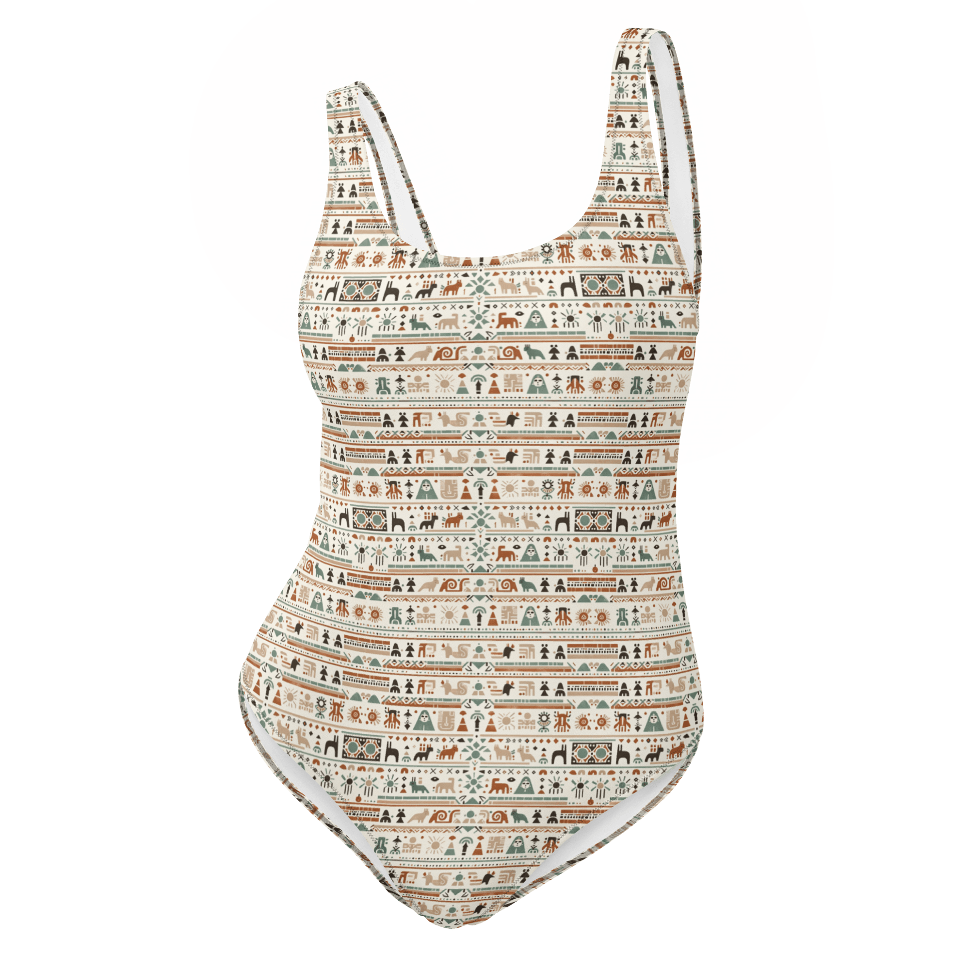 Texas Eclipse Outfitters Swimwear XS Zuni Spirit: Patterned One-Piece Swimsuit