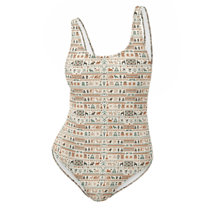 Texas Eclipse Outfitters Swimwear XS Zuni Spirit: Patterned One-Piece Swimsuit