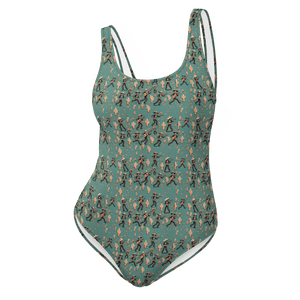 Texas Eclipse Outfitters XS Fiesta Fantasma: Skeleton Mariachi One-Piece Swimsuit