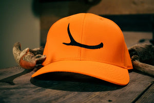 The Okayest Hunter Hats Blaze Orange Antler Cap