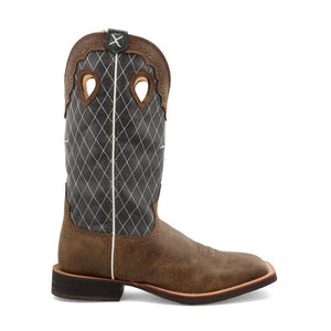 TWISTED X BOOTS Boots Twisted X Men's Bomber & Blue Ruff Stock Western Boot MRS0027