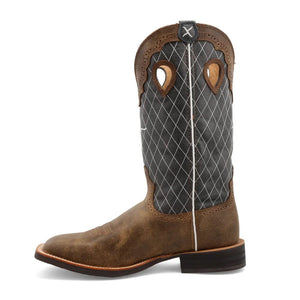 TWISTED X BOOTS Boots Twisted X Men's Bomber & Blue Ruff Stock Western Boot MRS0027