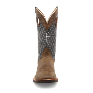 TWISTED X BOOTS Boots Twisted X Men's Bomber & Blue Ruff Stock Western Boot MRS0027