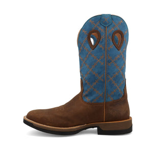 TWISTED X BOOTS Boots Twisted X Men's Brunette & Fjord Blue Tech X Western Boot MXW0012