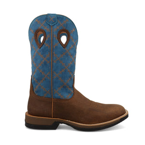 TWISTED X BOOTS Boots Twisted X Men's Brunette & Fjord Blue Tech X Western Boot MXW0012