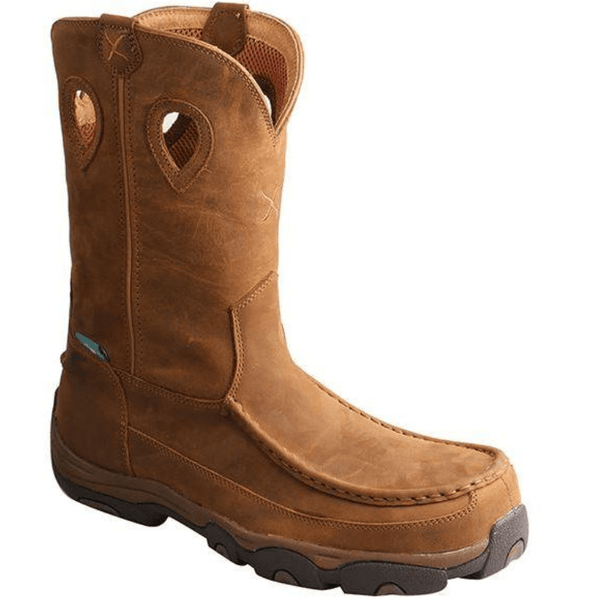 Twisted X Men's Distressed Saddle Tan Waterproof Hiker Boots MHKBW01