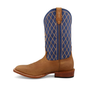 TWISTED X BOOTS Boots Twisted X Men's Inca Gold & Twilight Blue Hooey Boot MHY0036