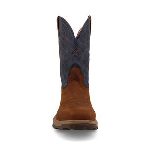 TWISTED X BOOTS Boots Twisted X Men's Mocha & Denim UltraLite X Work Boot MULN004