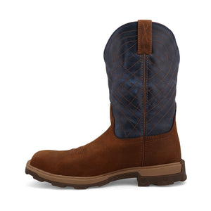 TWISTED X BOOTS Boots Twisted X Men's Mocha & Denim UltraLite X Work Boot MULN004