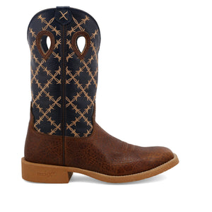 TWISTED X BOOTS Boots Twisted X Men's Rustic Brown & Navy Tech X Western Boot MXTR004