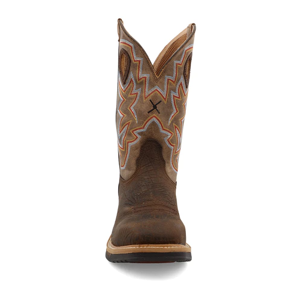 Twisted X Men's Taupe Brown & Bomber Western Work Boots MLCA001 