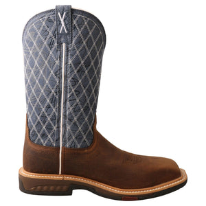 TWISTED X BOOTS Boots Twisted X Women's Brown & Blue Western Work Boot WXBN001